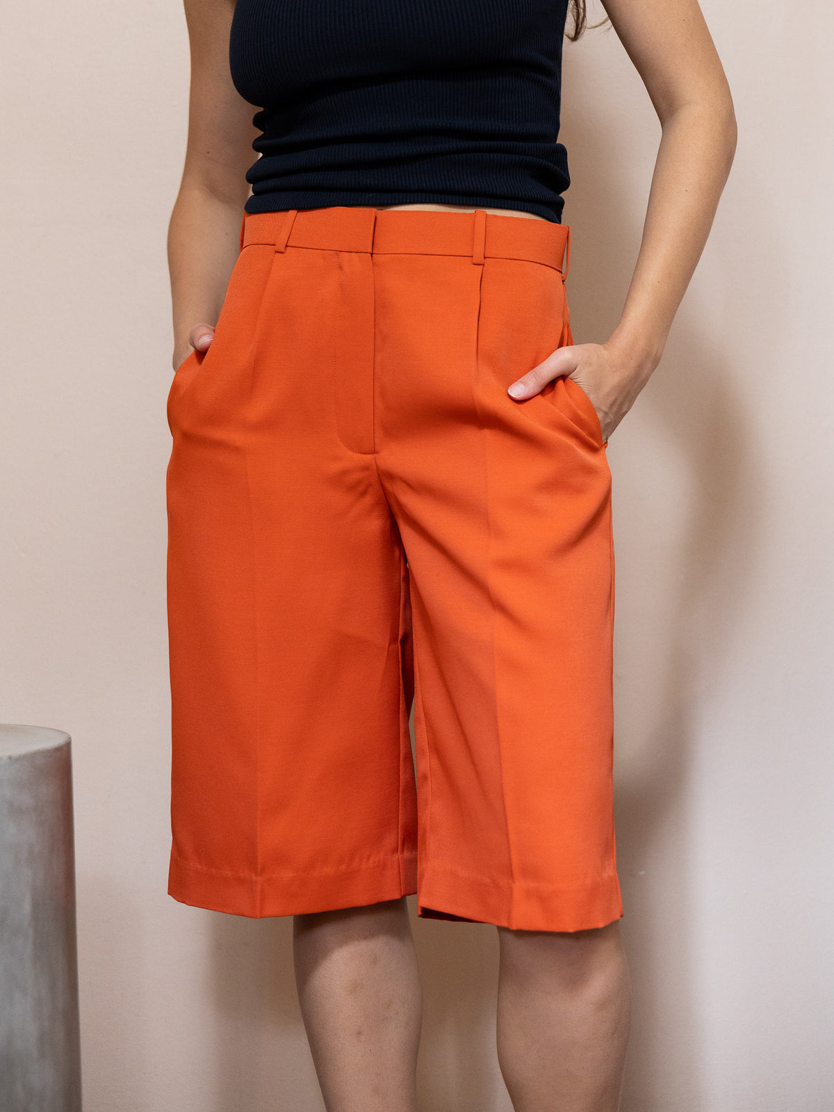 Mid-Rise Bermuda Shorts
