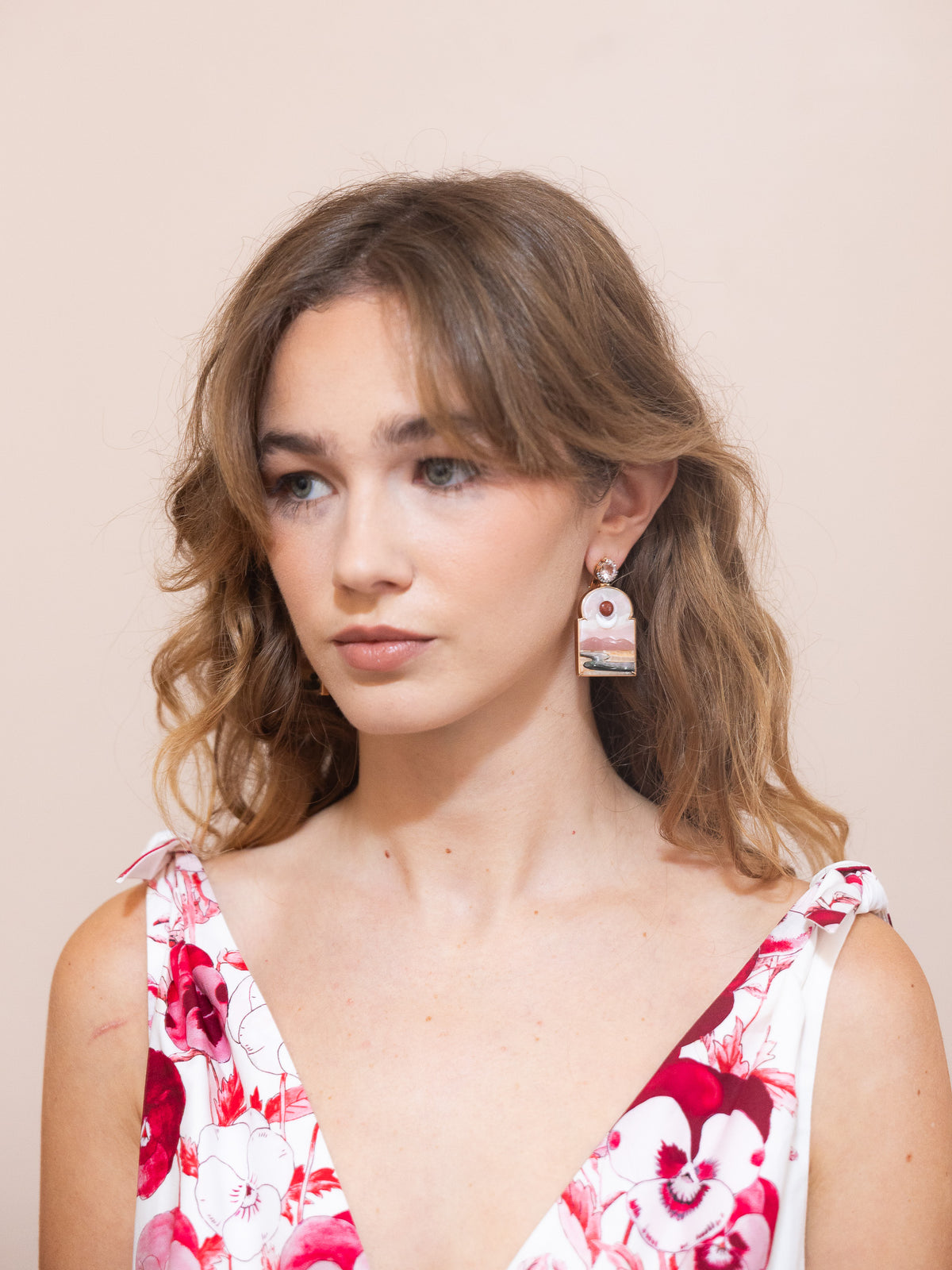 Pink Opal Earrings