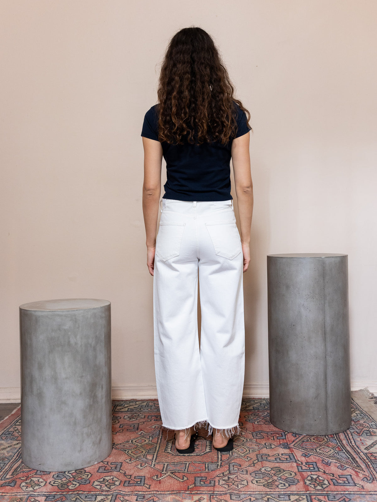 Adine Shrunken Tee in Dark Navy