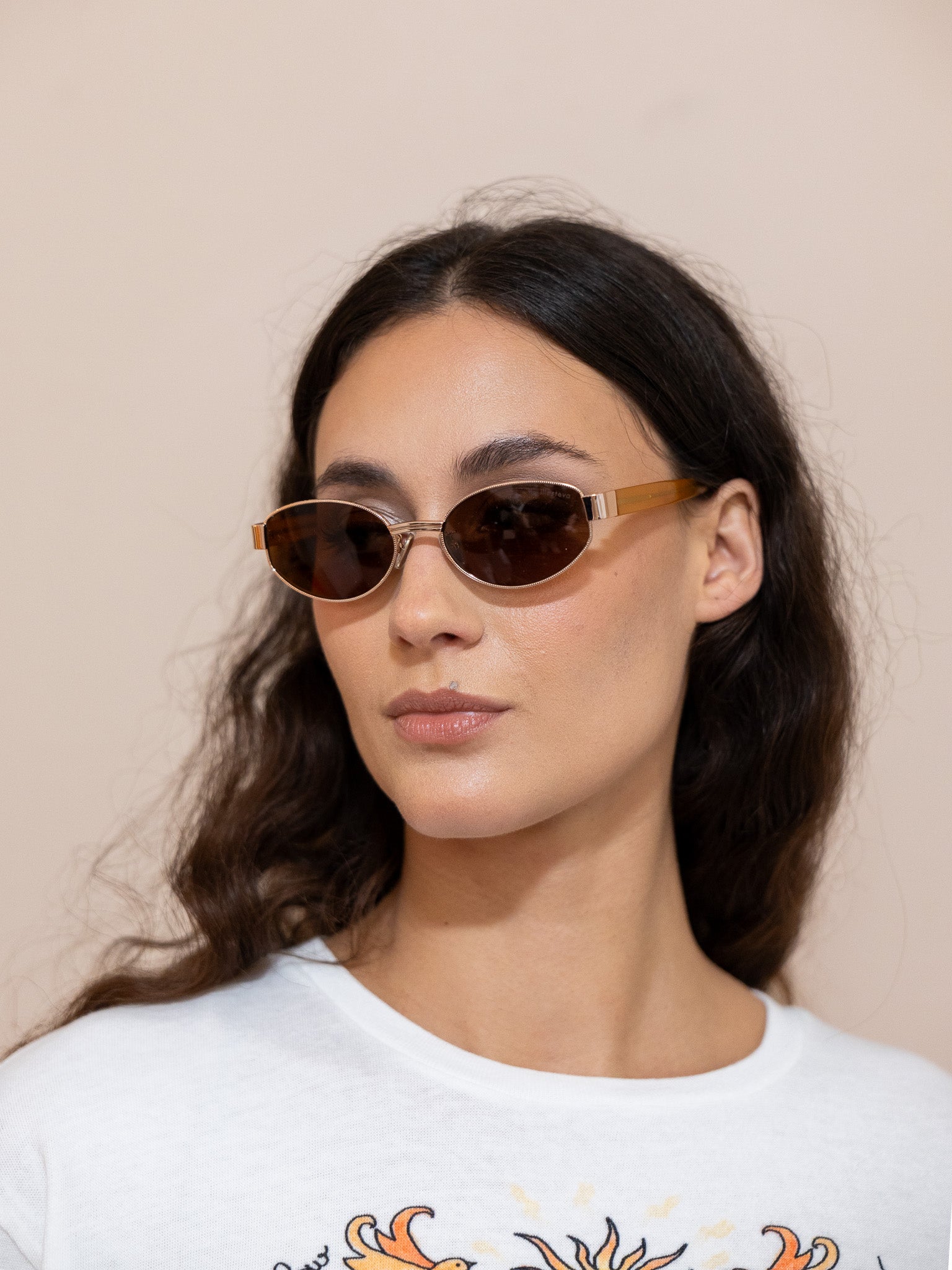NEW ILLESTEVA women\'s bellagio a sunglasses in gold/havana/grey Illesteva Sunglasses for Women | Online Sale up to 60% off  main image 2
