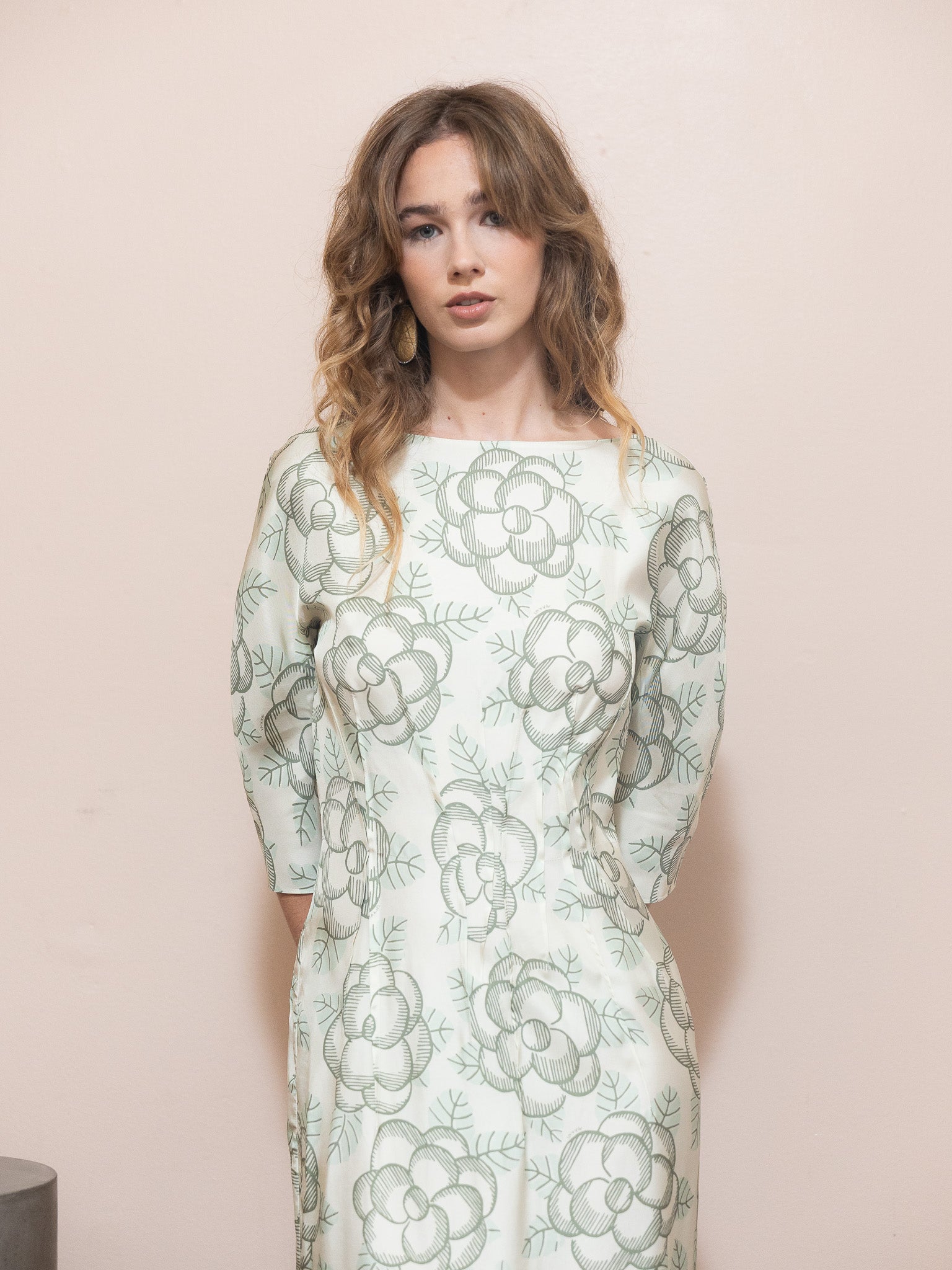 Cinched Waist Maxi Dress