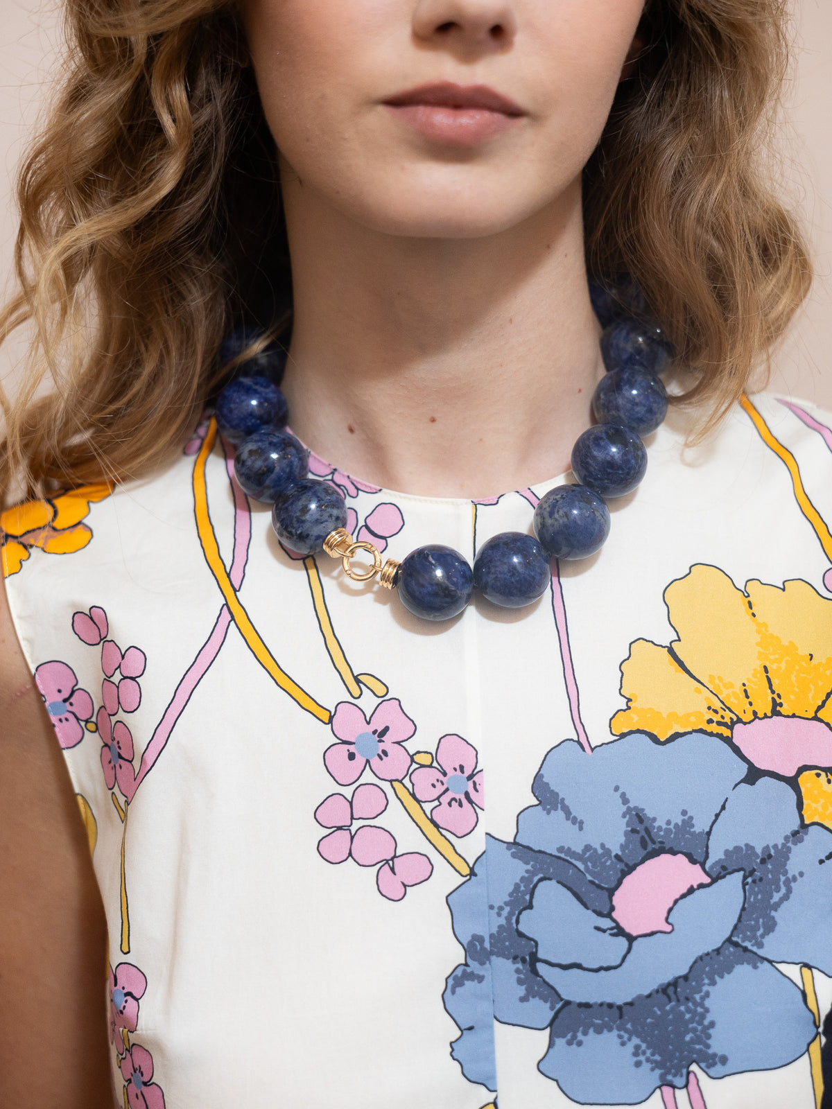 Ancla Necklace with Sodalite