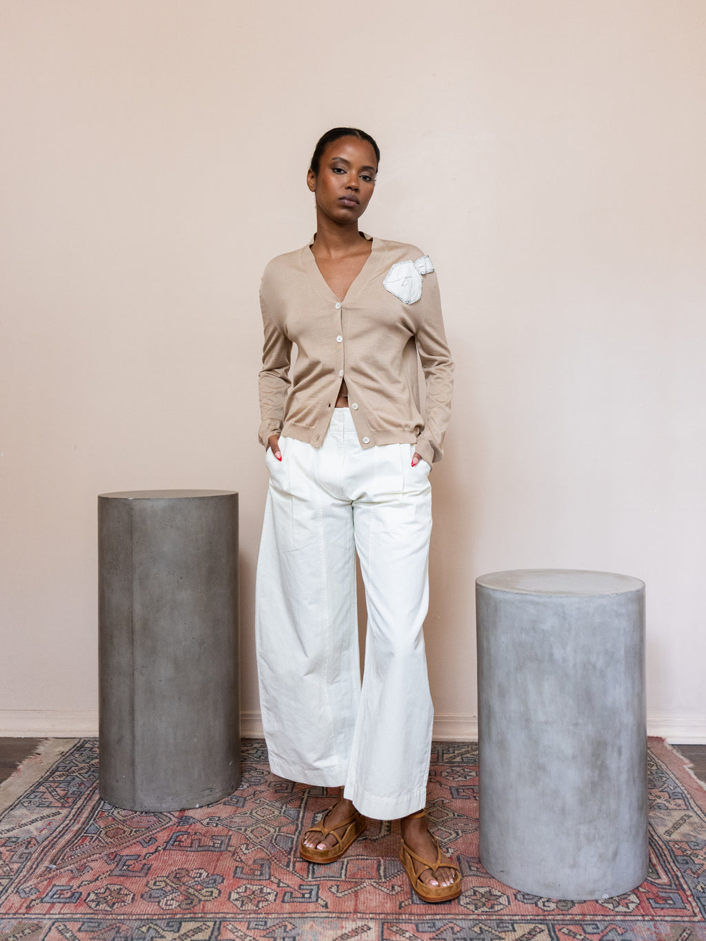 Rose Applique Cardigan