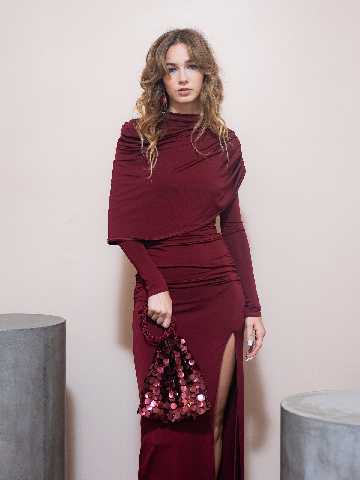 Gala Bag in Garnet