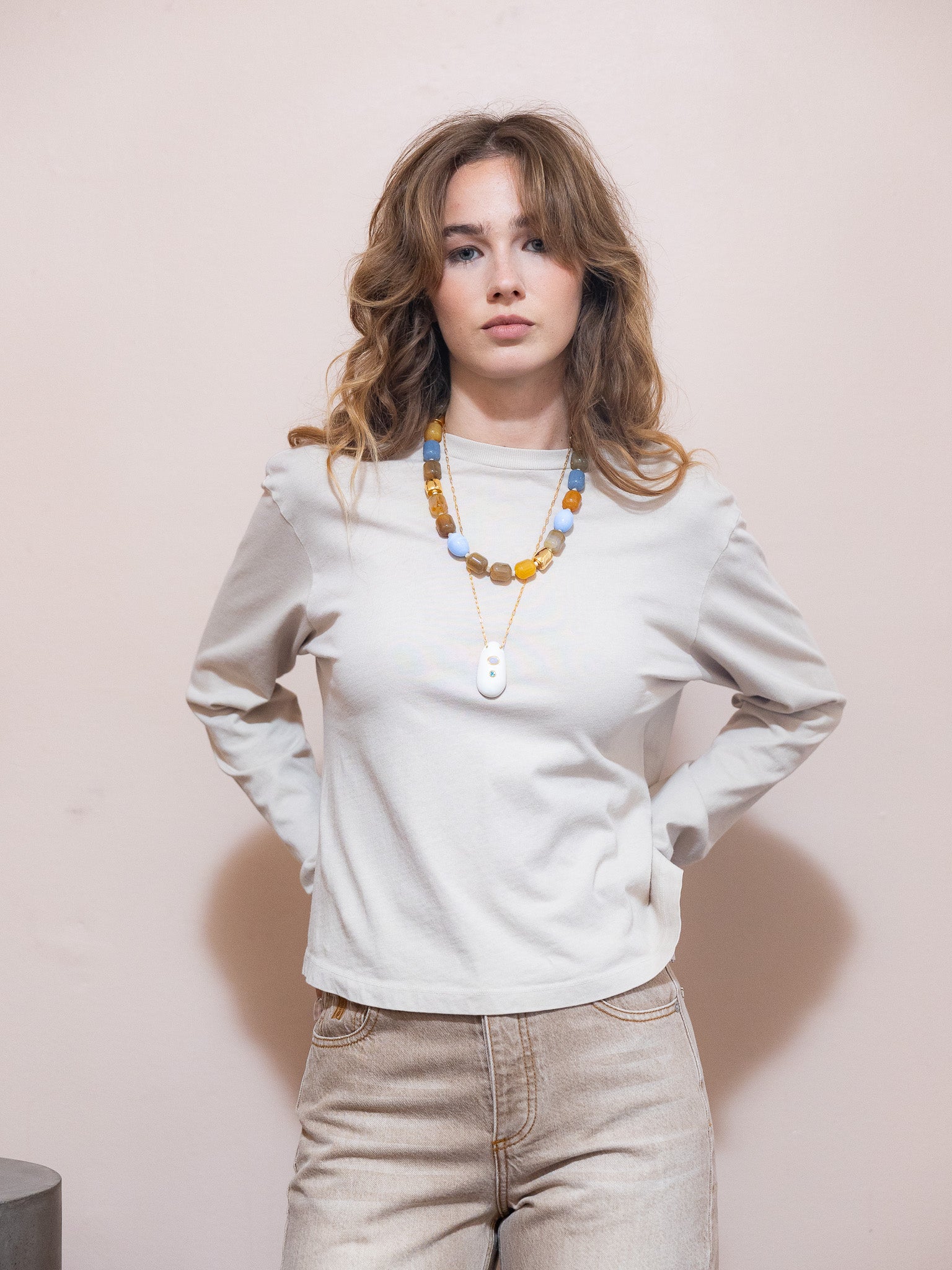 Sydney Tee in Rice Grass
