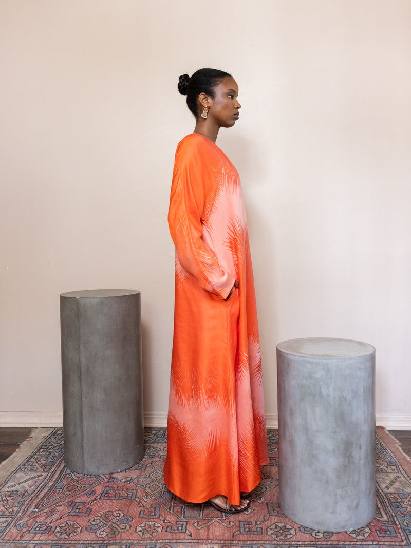 Tibre Reversible Kimono Dress Scarlet / 2