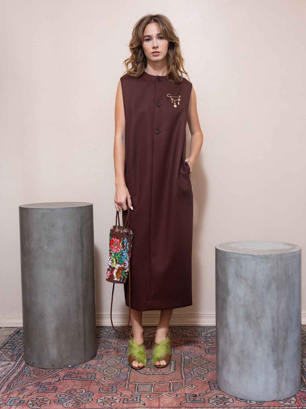 Light Melton Sleeveless Dress