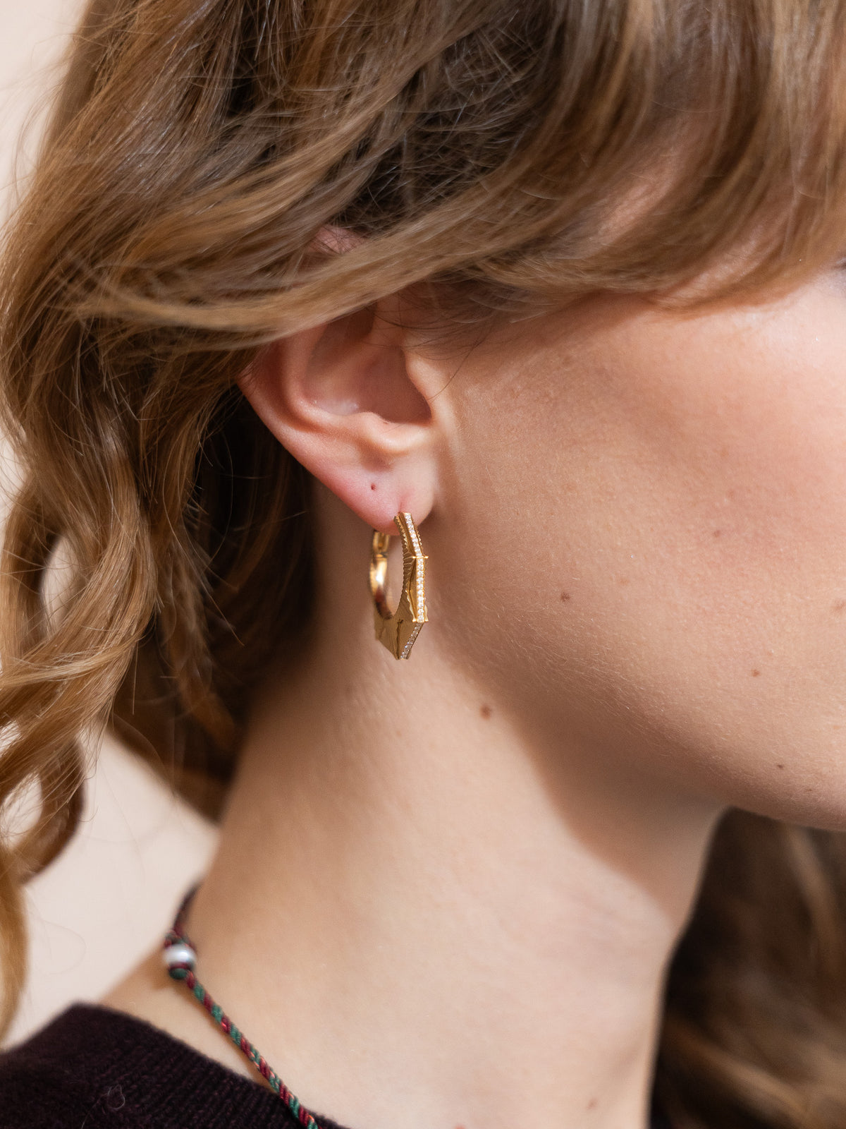 Large Diamond NYC Earring