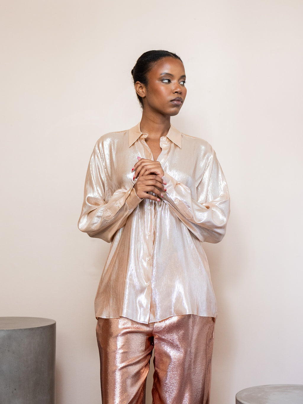 Var Silk Lurex Voile Shirt