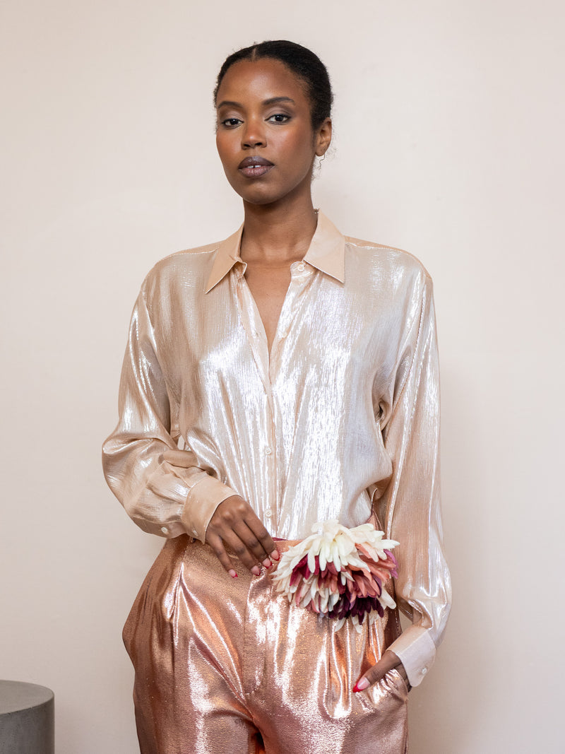 Var Silk Lurex Voile Shirt