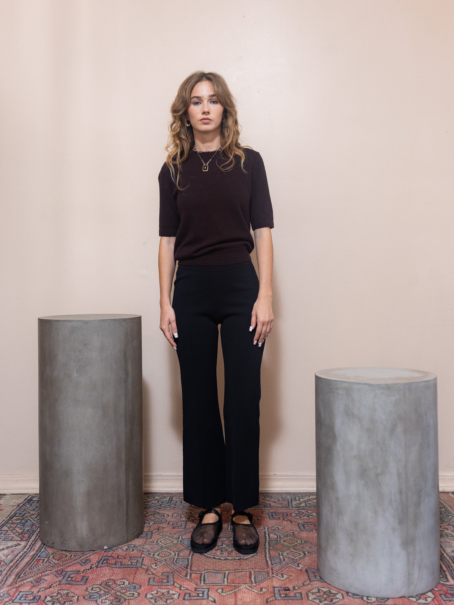 Rene Pull On Pant in Black