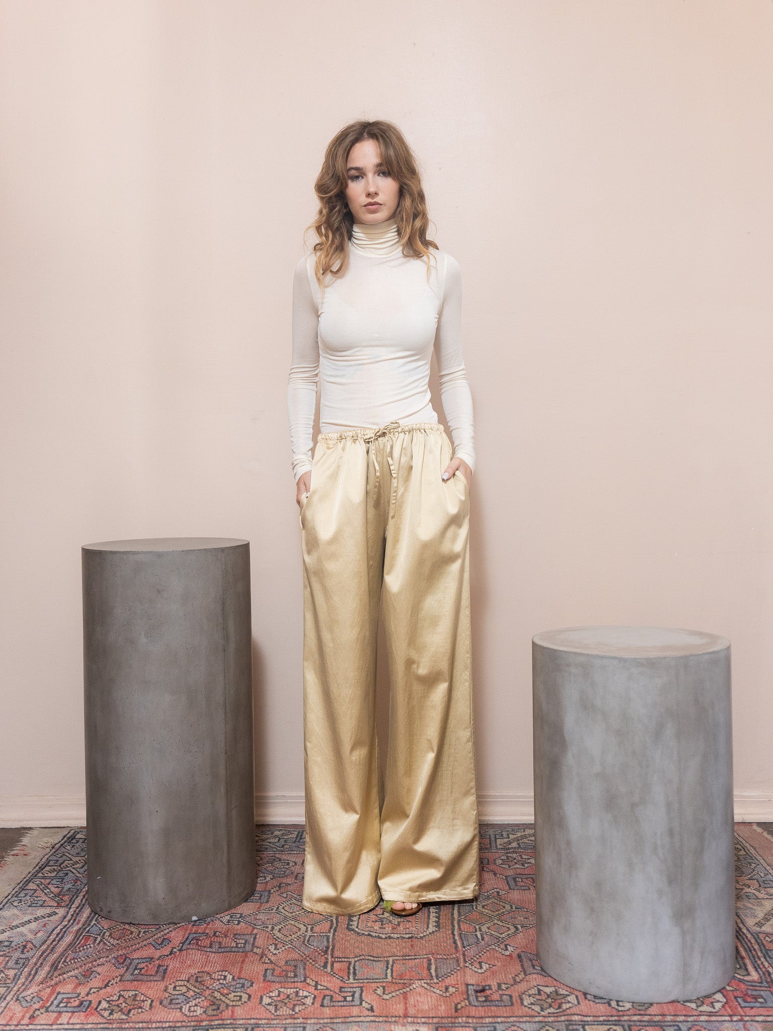 Pascale Turtleneck in Oat Milk