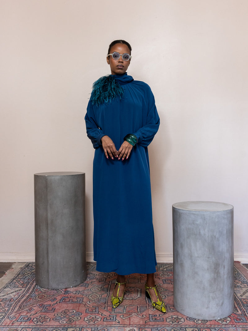 Rhin Silk Crepe Dress