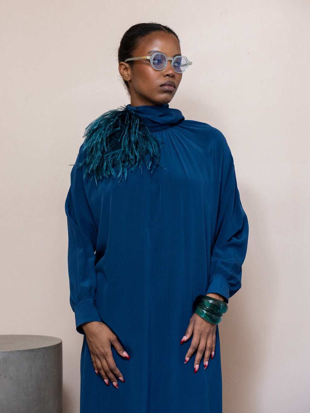 Rhin Silk Crepe Dress