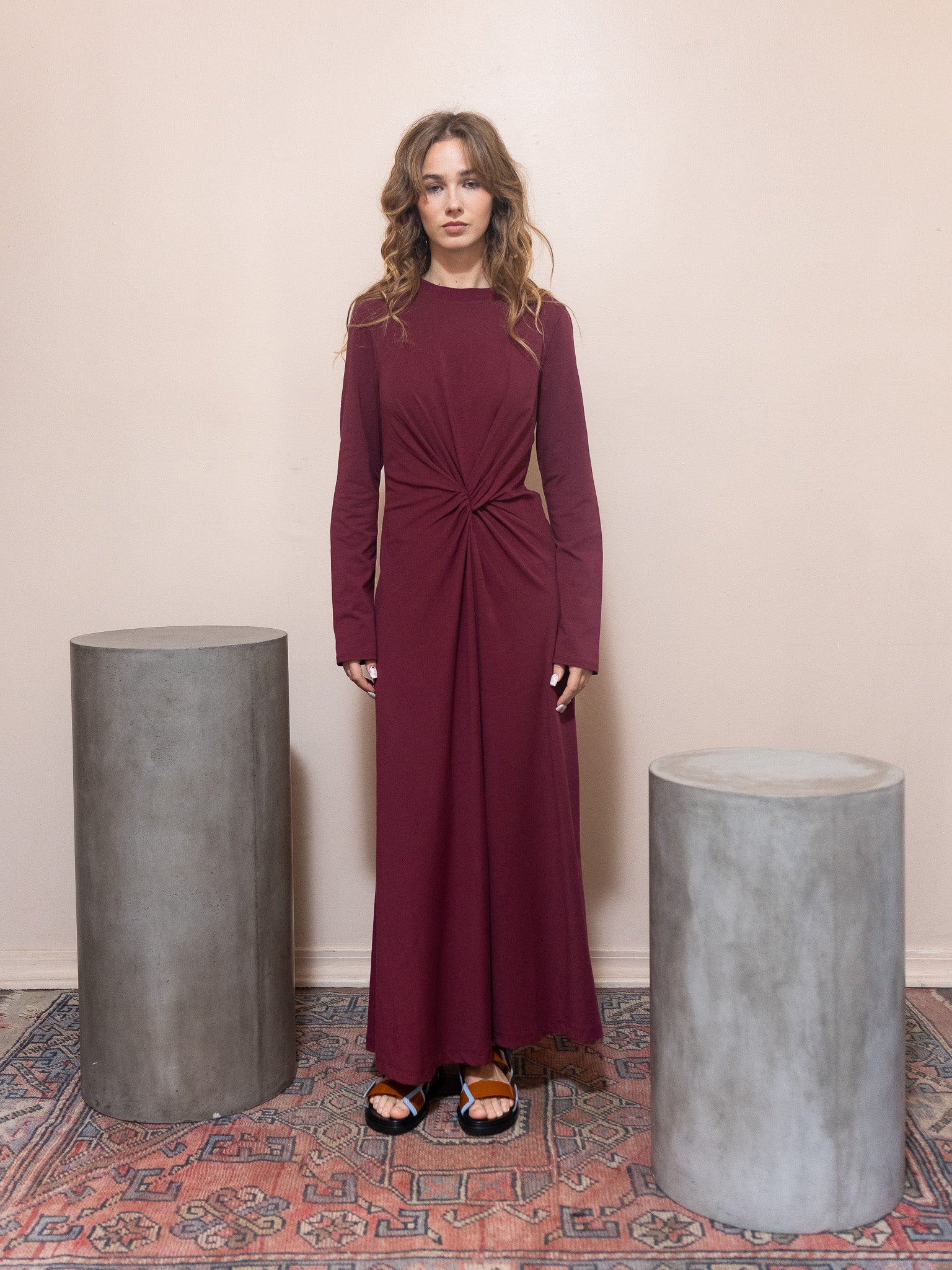 Long Sleeve Volta Twist Dress