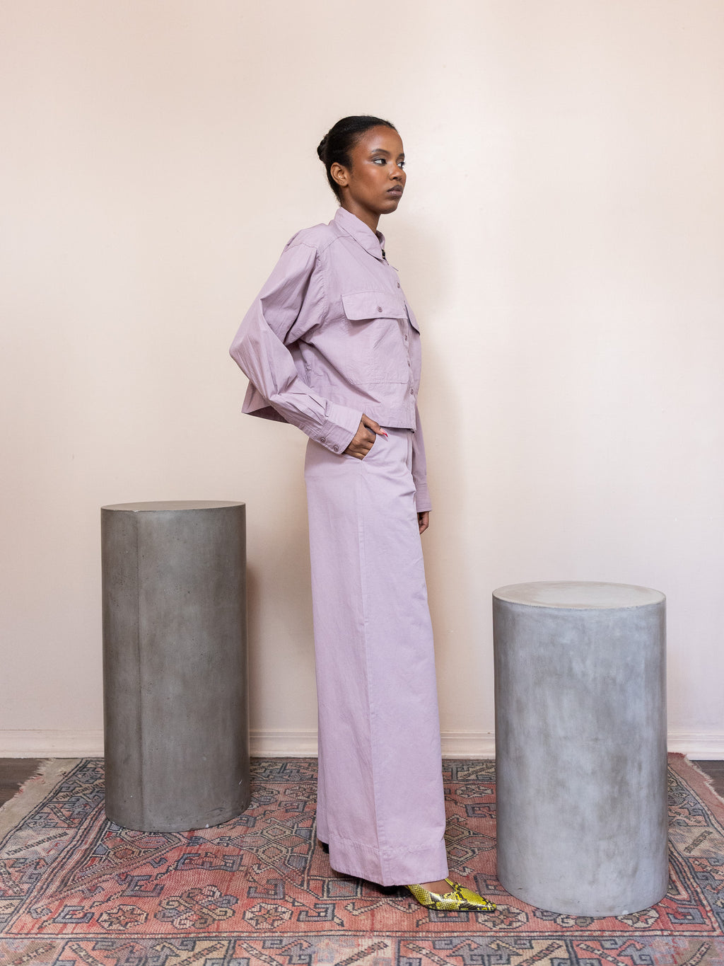 Cropped Utility Shirt