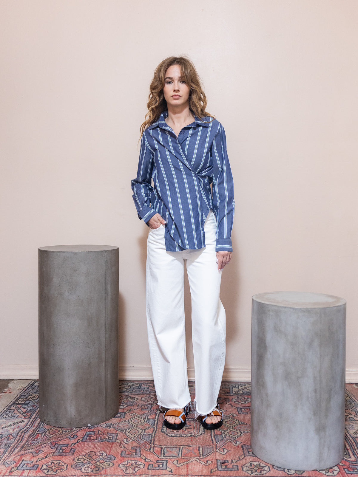 Sodi Wrap Button Up