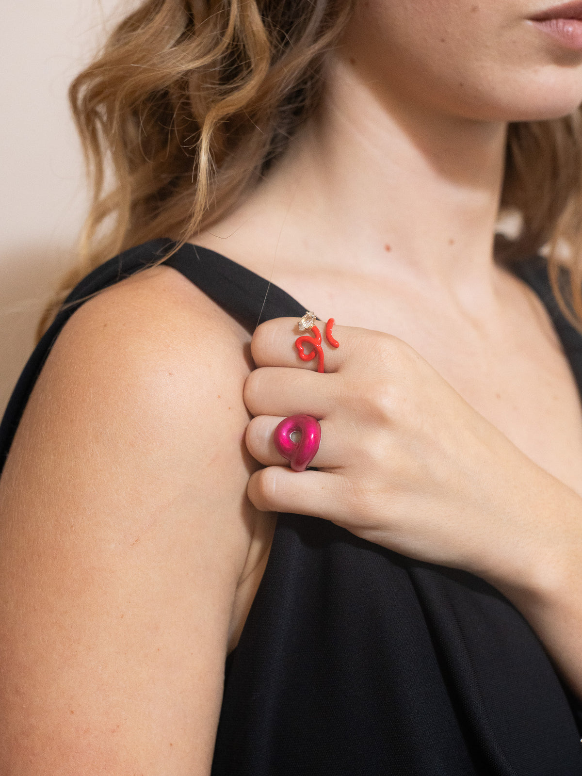 Tarallo Ring in Flamingo Pink