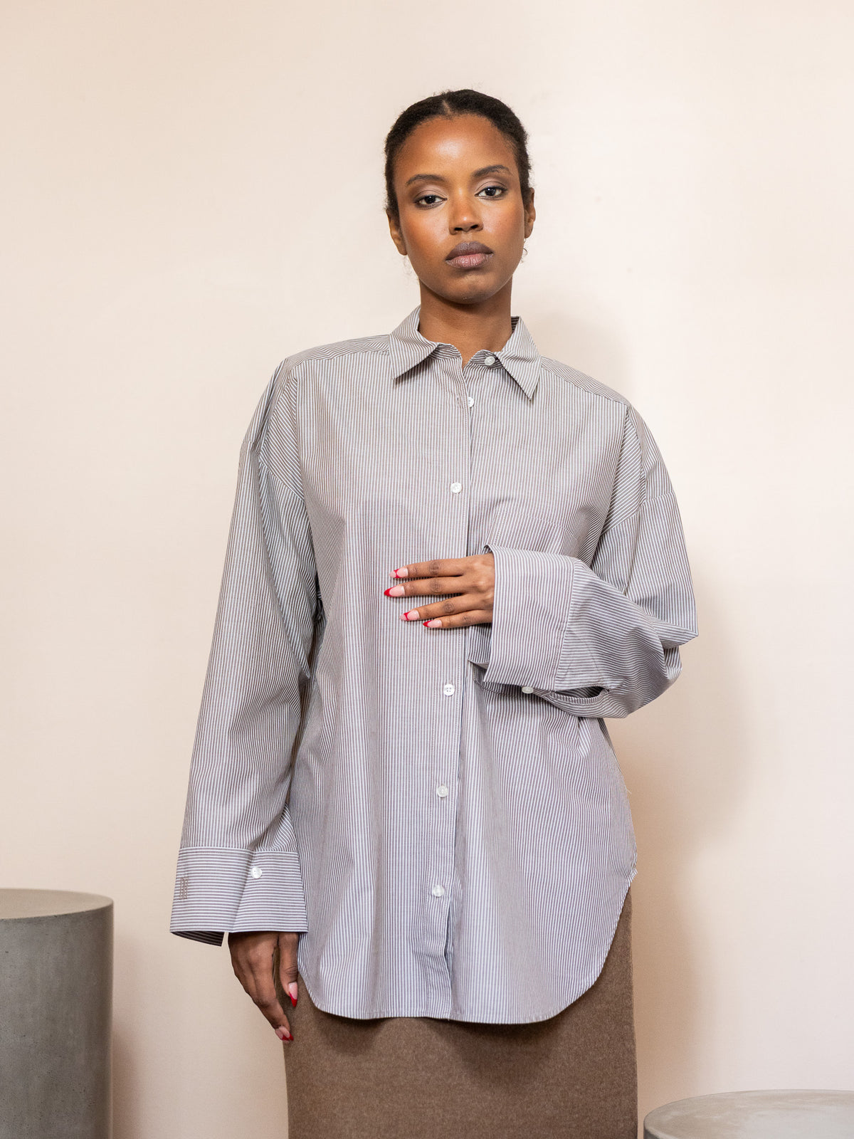 Derris Stripe Button Down