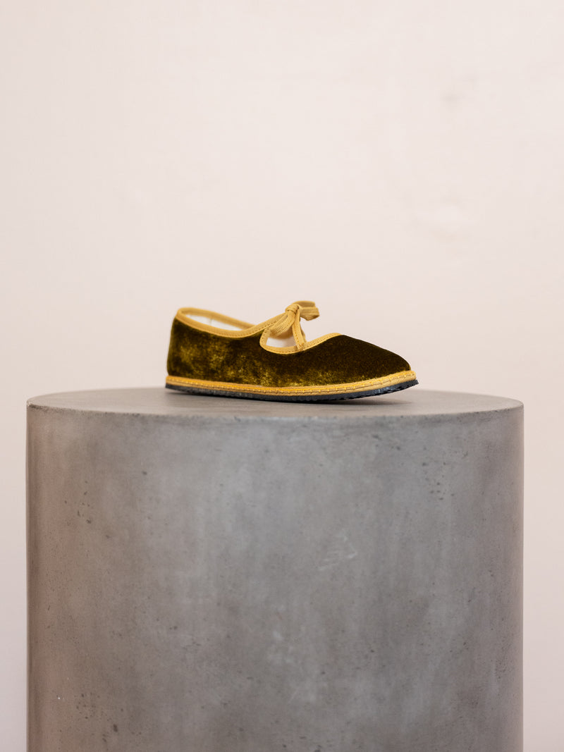 Brigitte Satin Velvet Shoe