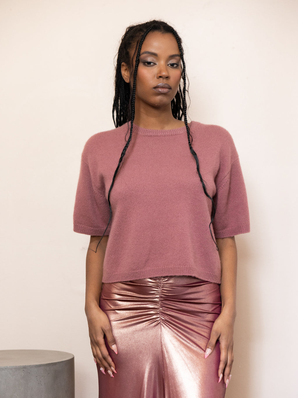 Cashmere Short Sleeve Sweater