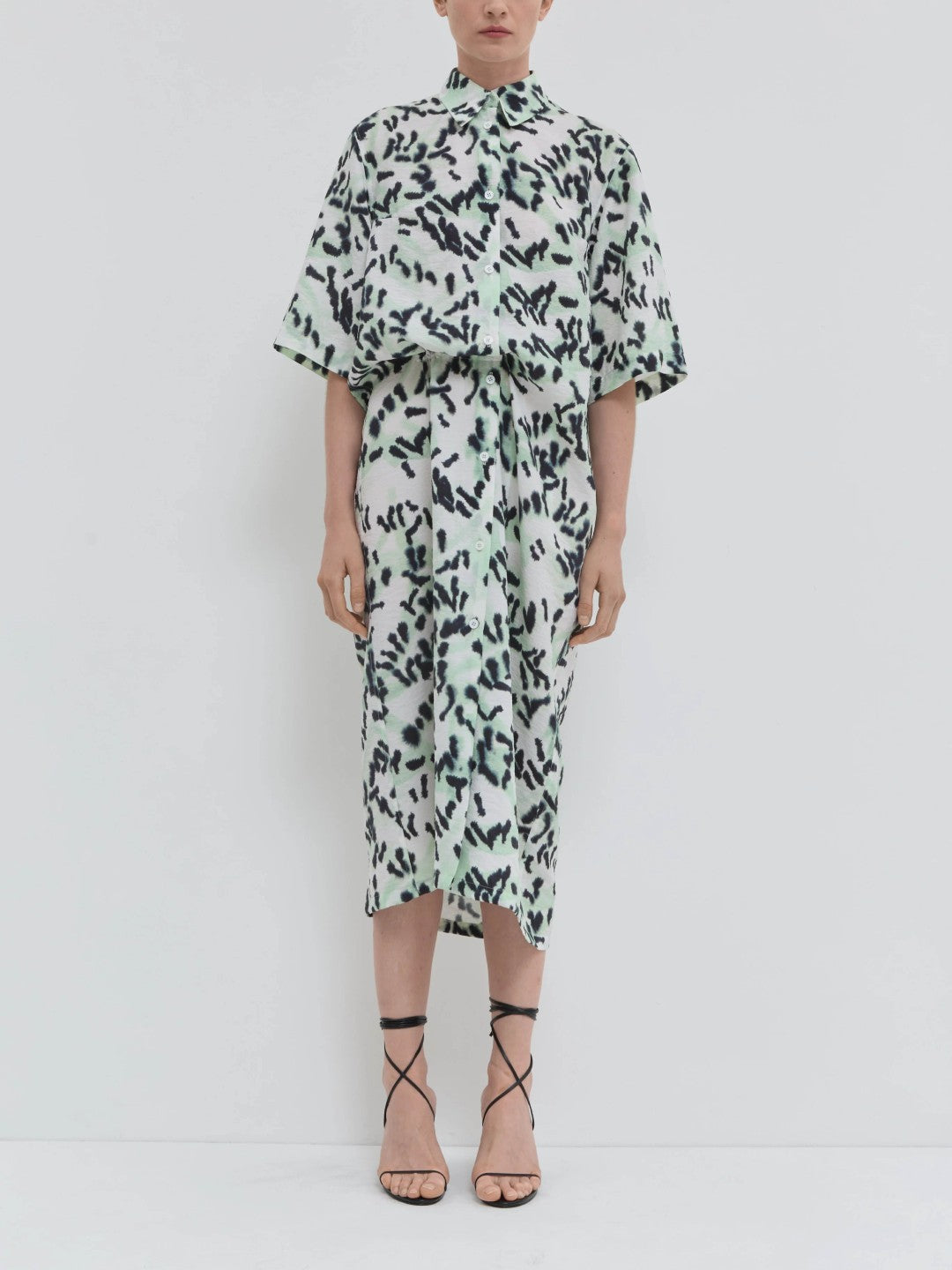 Dababa Dress in Light Jade