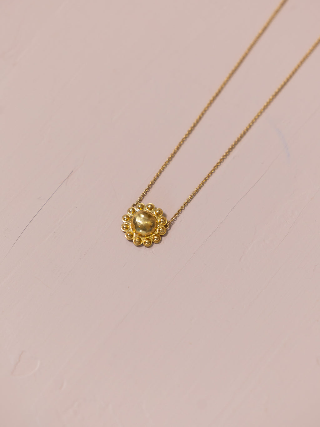 Circle Flower Necklace