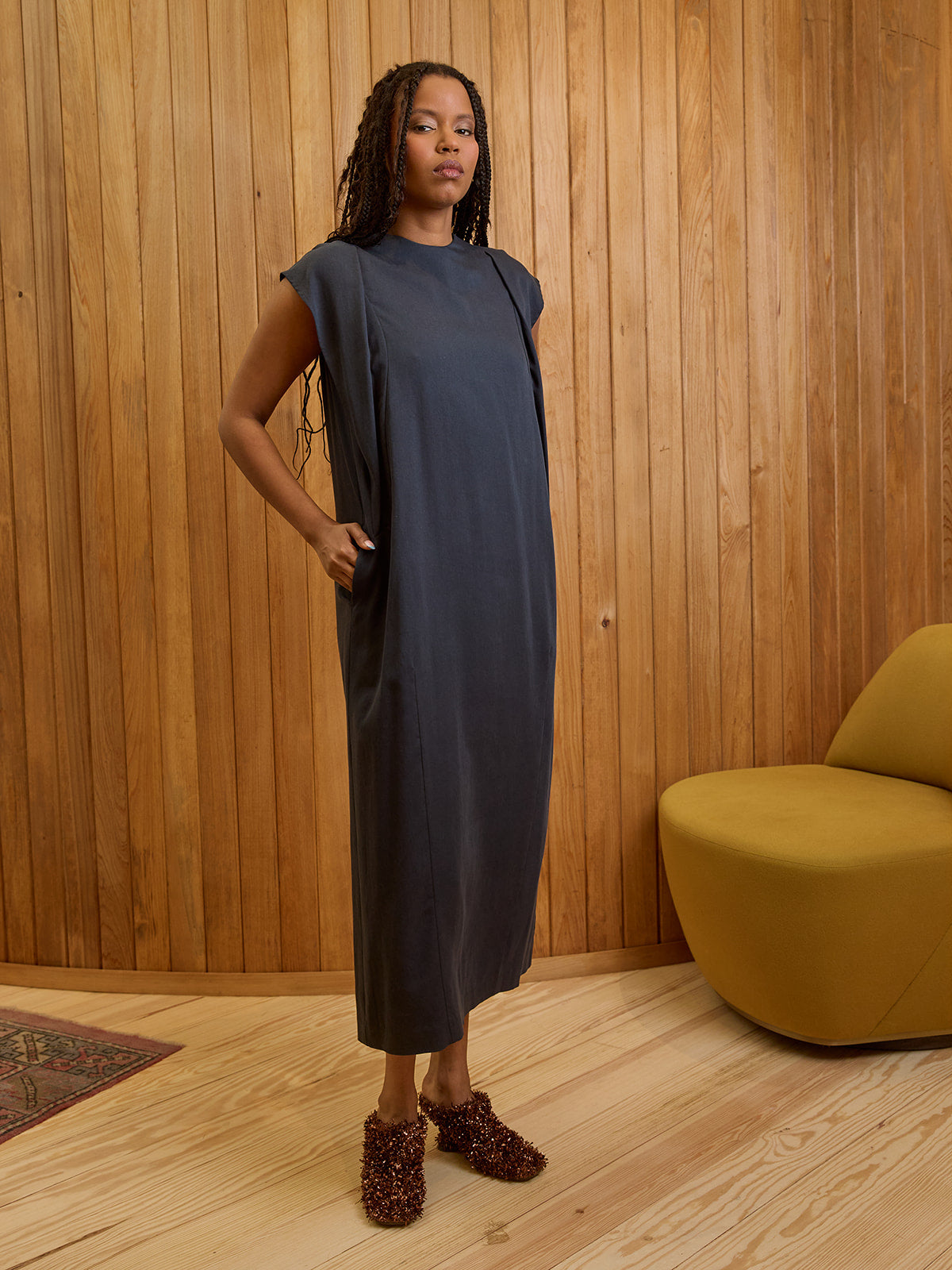 Jenna Drape Sleeve Dress