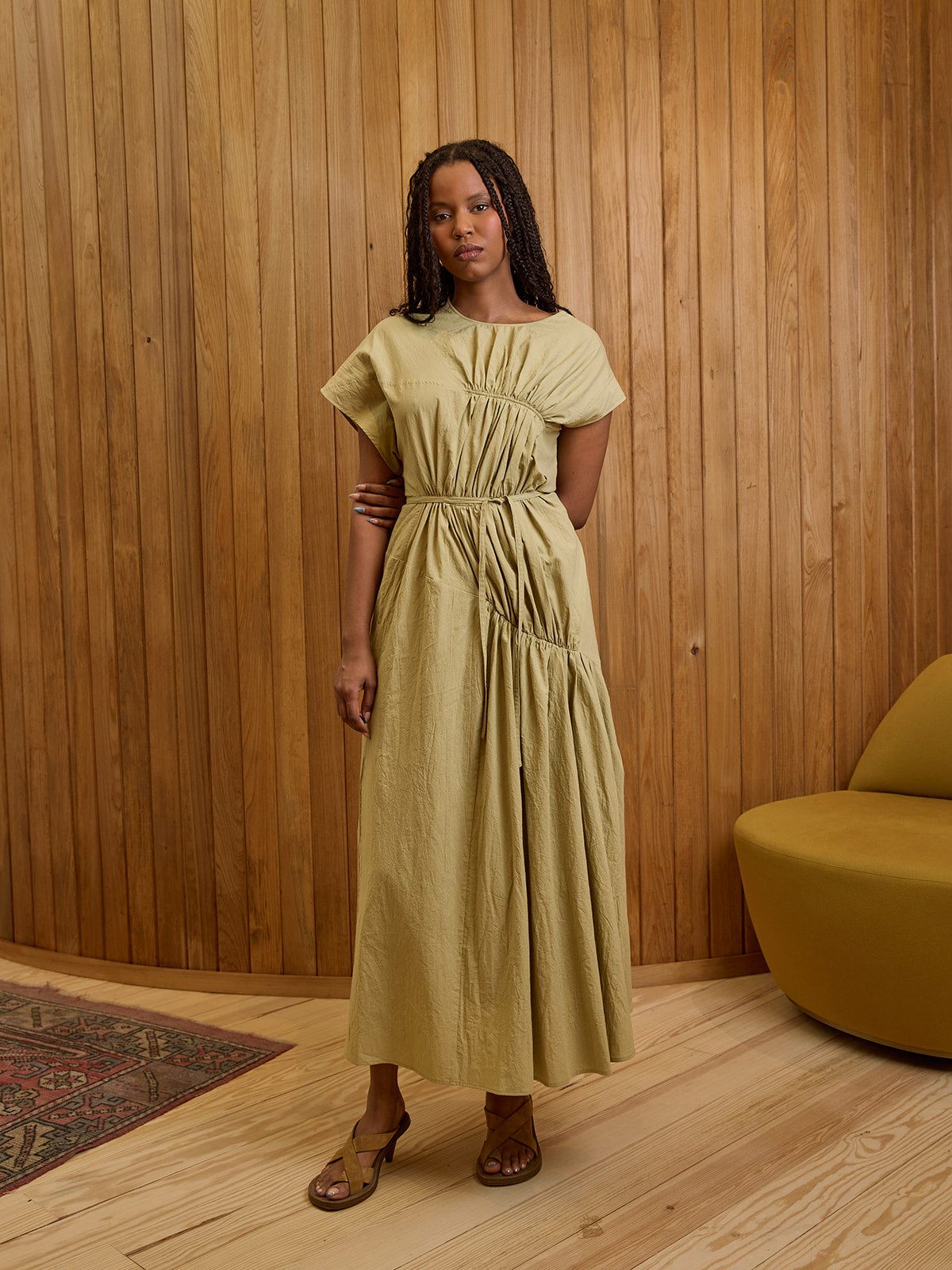 Sara Gather Panel Dress