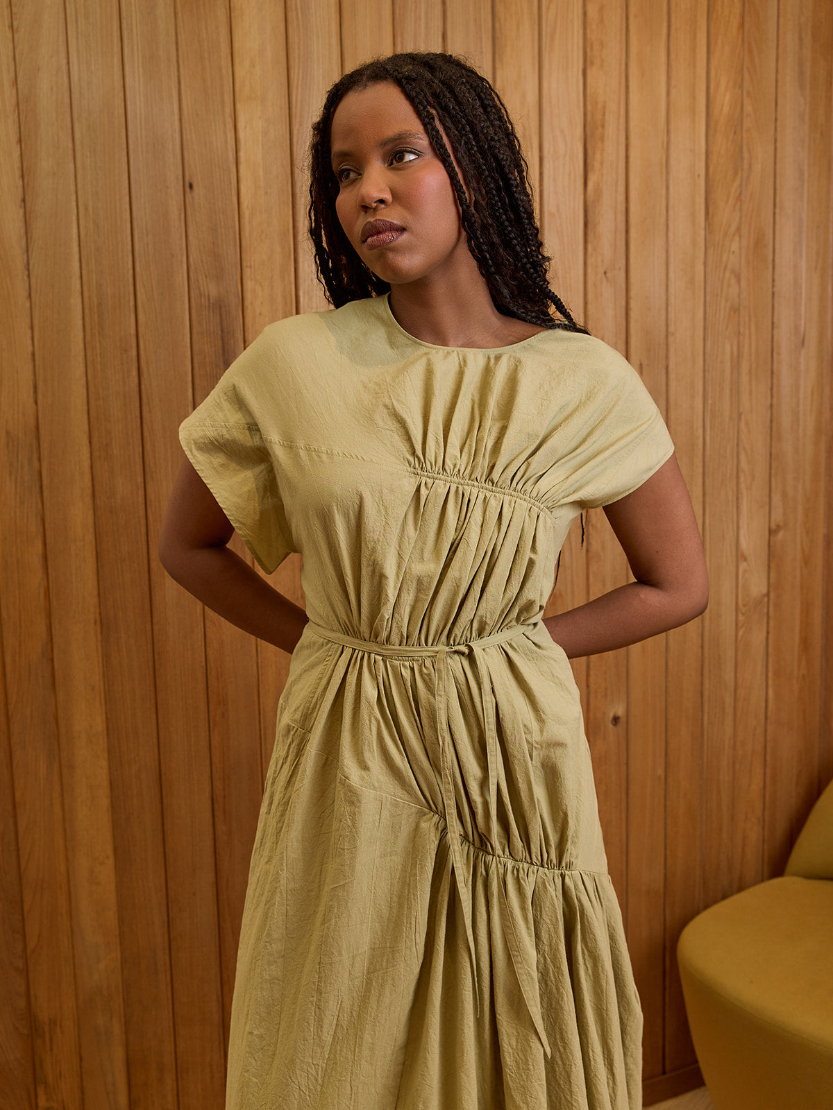 Sara Gather Panel Dress