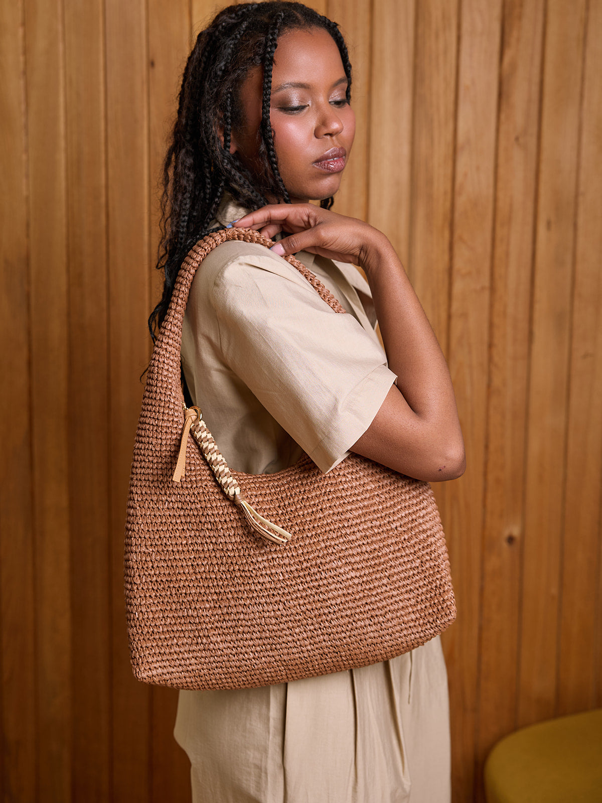 Willow Hobo Bag in Brown
