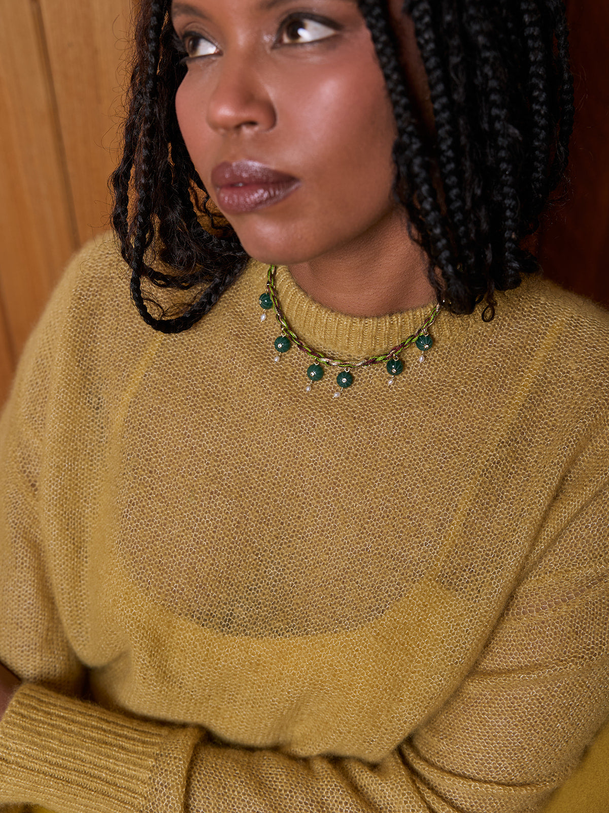 Melon Necklace in Green