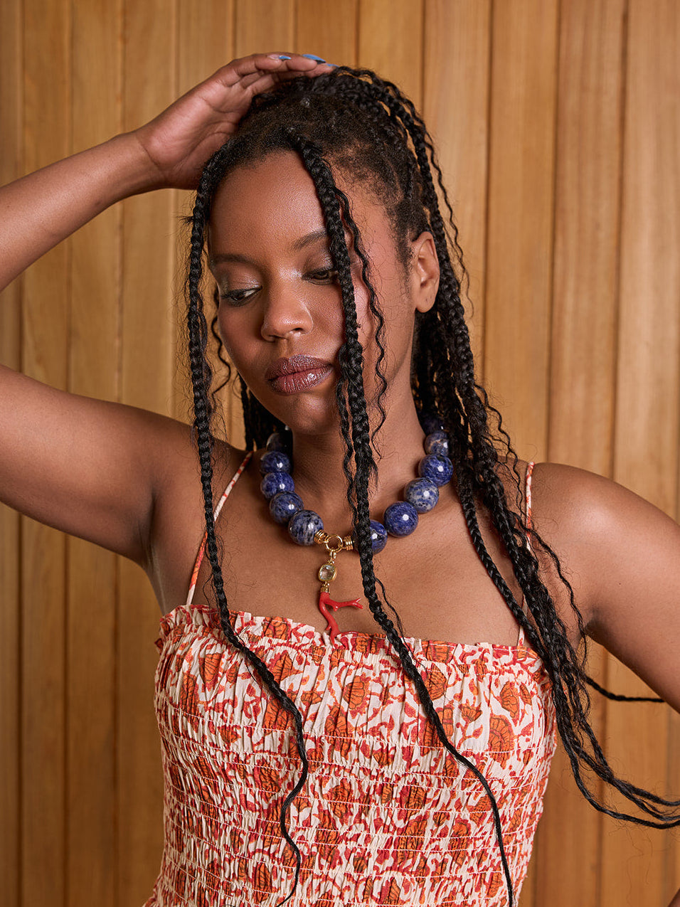 Ancla Necklace with Sodalite