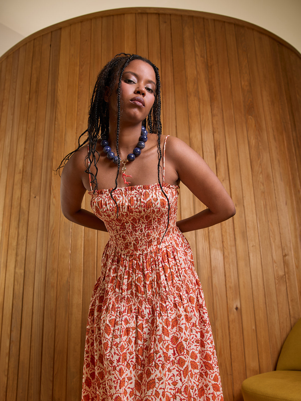 Laloux Smocked Maxi Dress