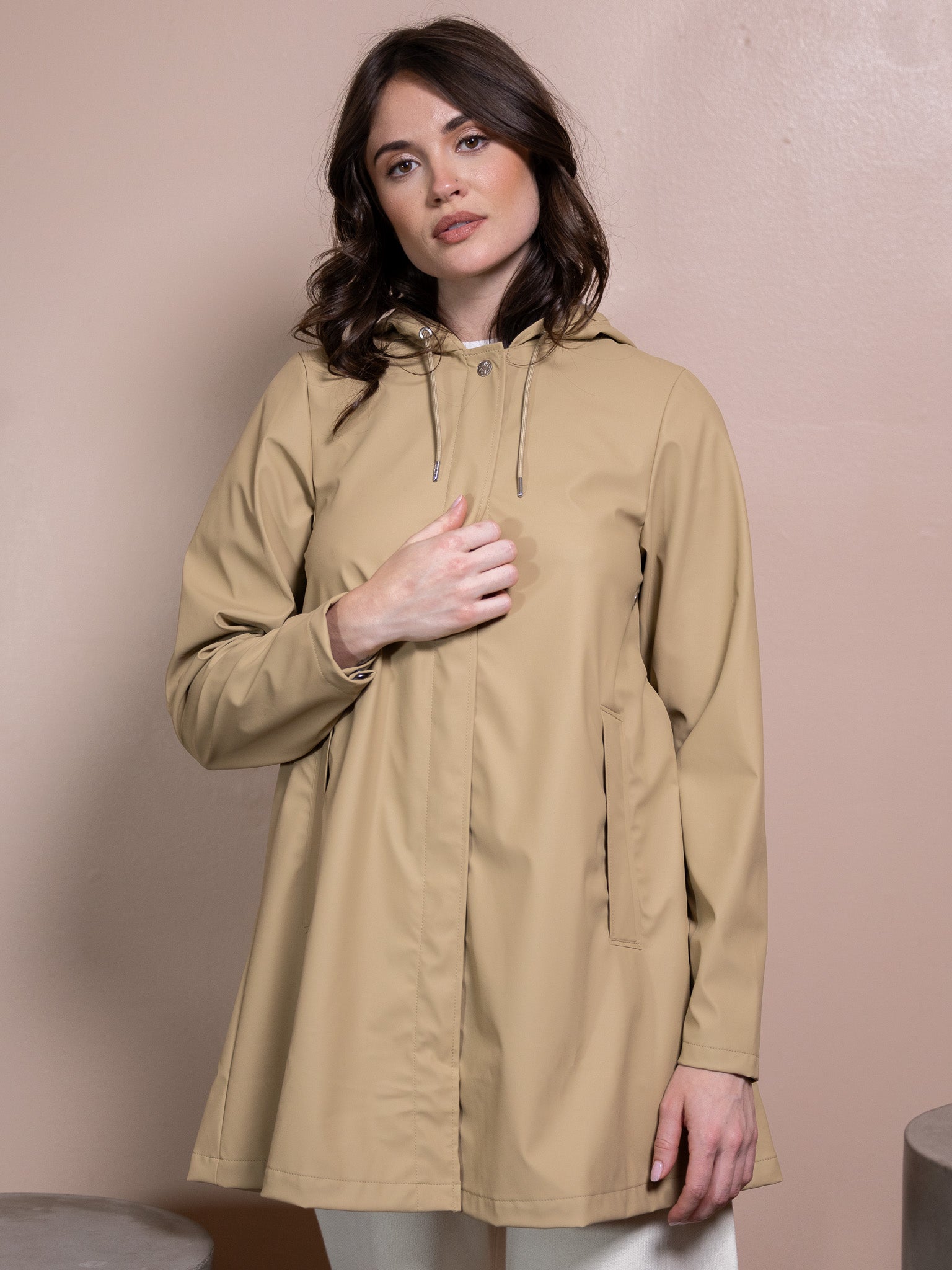A-Line Jacket in Sand
