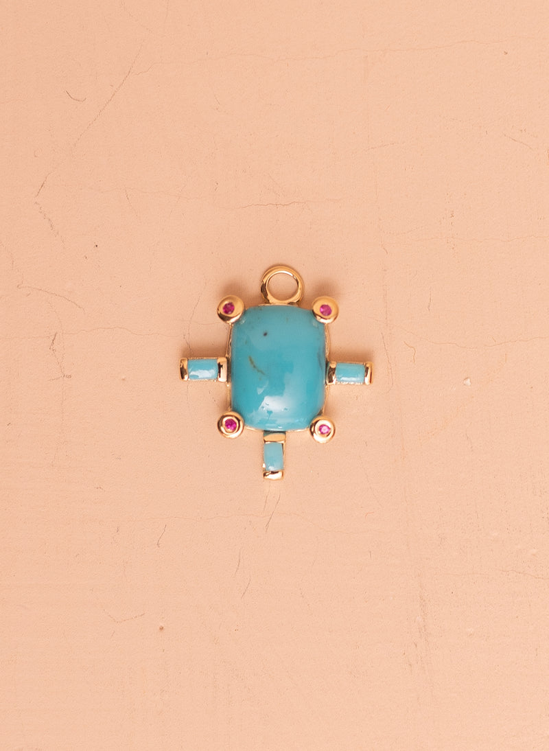 Juno Charm with Turquoise