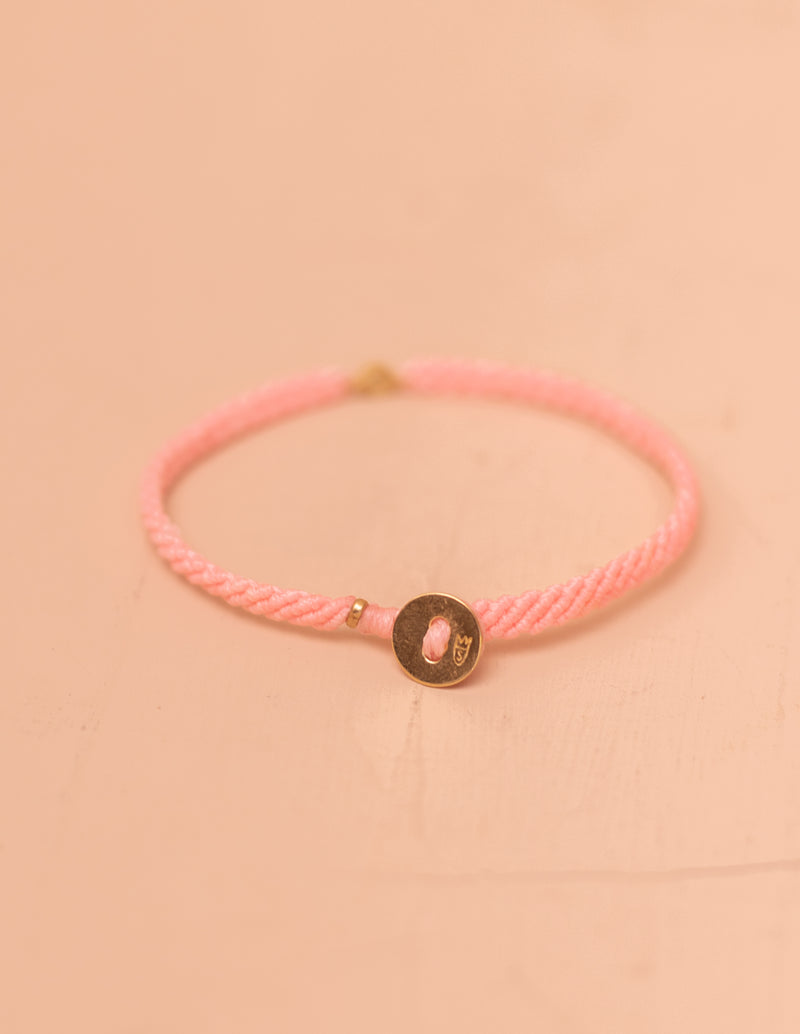 Classic Diamond Bracelet in Pink