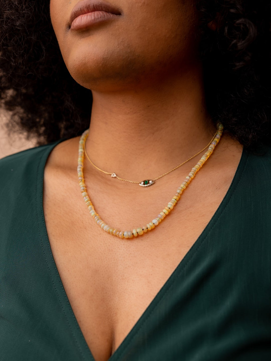 The Emerald Makeda Necklace