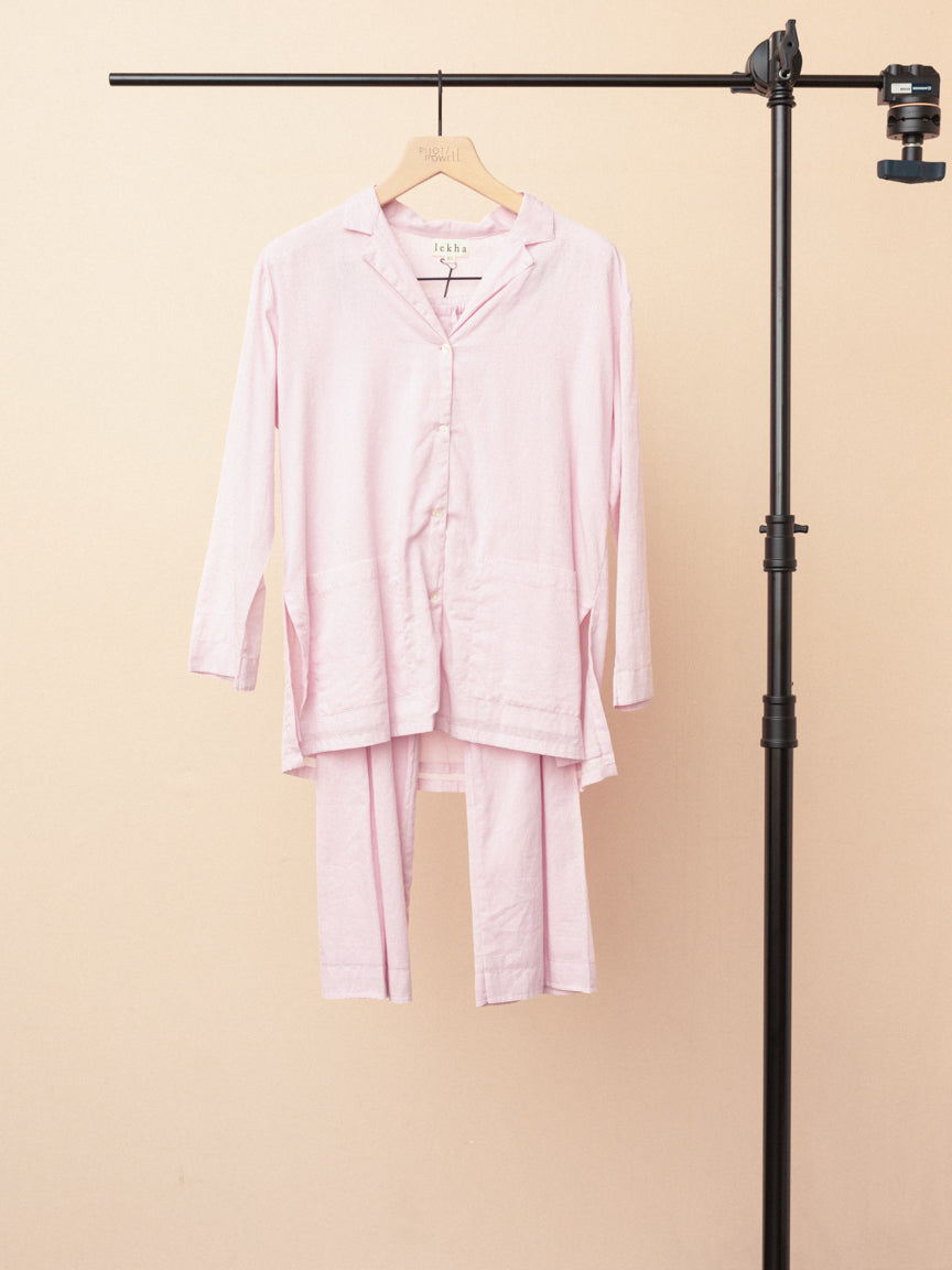 Oversized Pajama Set in Soft Lilac