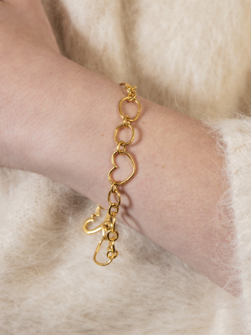 Heart Chain Bracelet